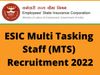 ESIC MTS tier 1 exam 2022 cutoff