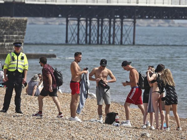 England police during Coronavirus lockdown