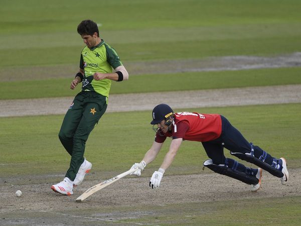 Eoin Morgan against Pakistan