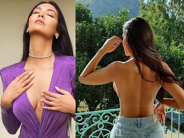 Esha Gupta Forget to wear Top or Shirt