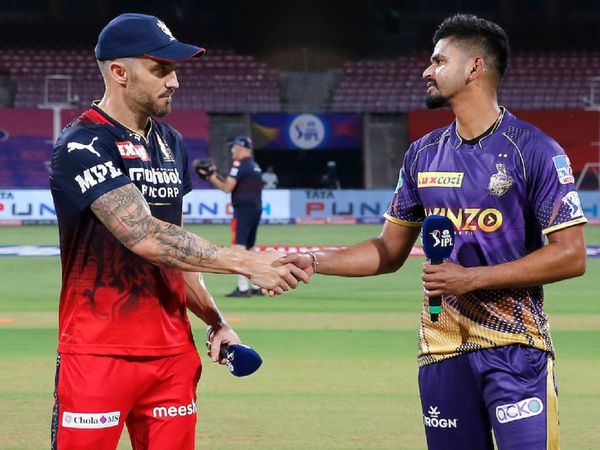 Faf du Plessis and Shreyas Iyer