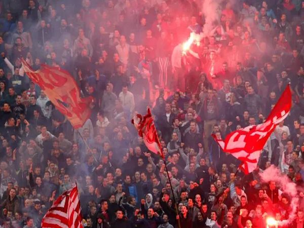 Red Star fans in Belgrade