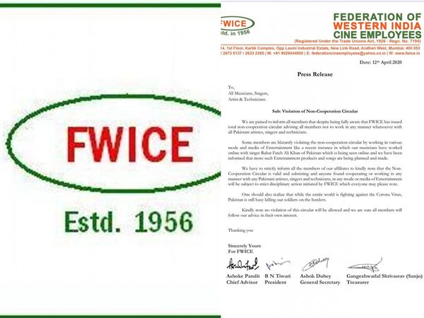 FWICE issues notice to Indian singers