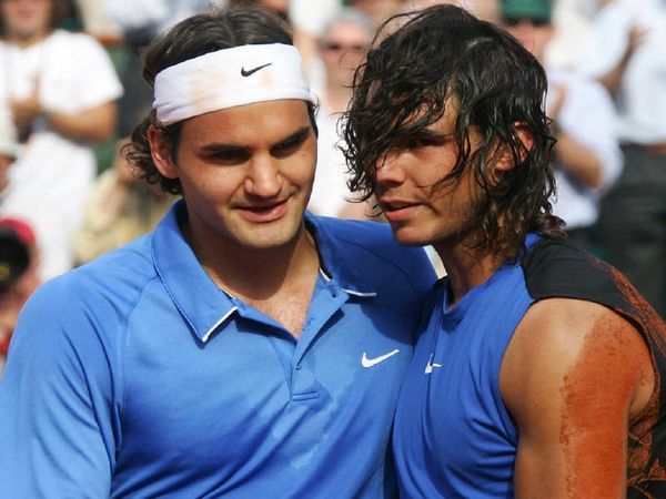 Roger Federer and Rafael Nadal
