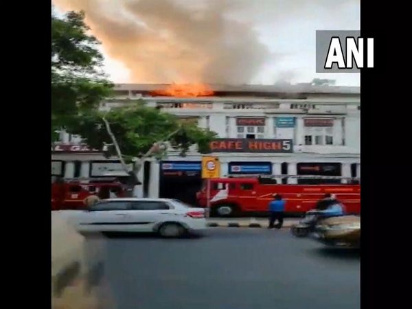 Fire breaks out at Connaught Place restaurant Cafe High5 in New Delhi 