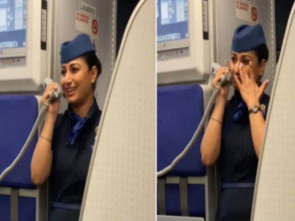 IndiGo flight attendant farewell speech Video Goes Viral on social Media