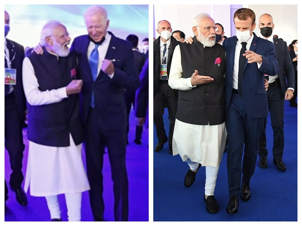 PM Modi in Italy: पीएम मोदी ने लिया G20 समिट में भाग, अमेरिकी राष्ट्रपति बाइडेन, फ्रांस के राष्ट्रपति मैक्रों से ऐसे की मुलाकात, देखें तस्वीरें