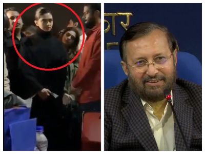 Deepika Padukone and Prakash Javadekar, Deepika Padukone and Prakash Javadekar,