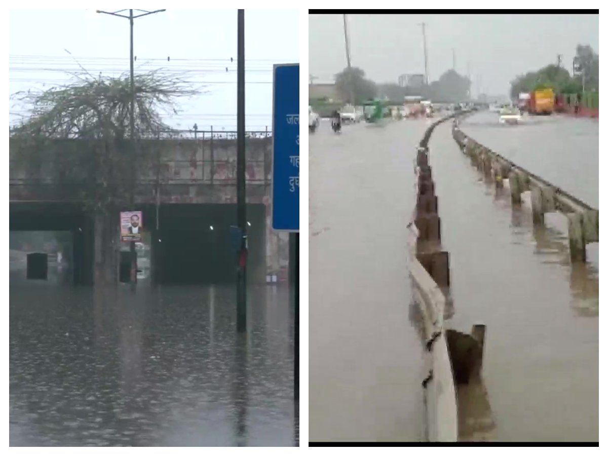 Delhi Rains: दिल्ली-NCR में हुई बारिश, तापमान में गिरावट, जलभराव की समस्या हुई