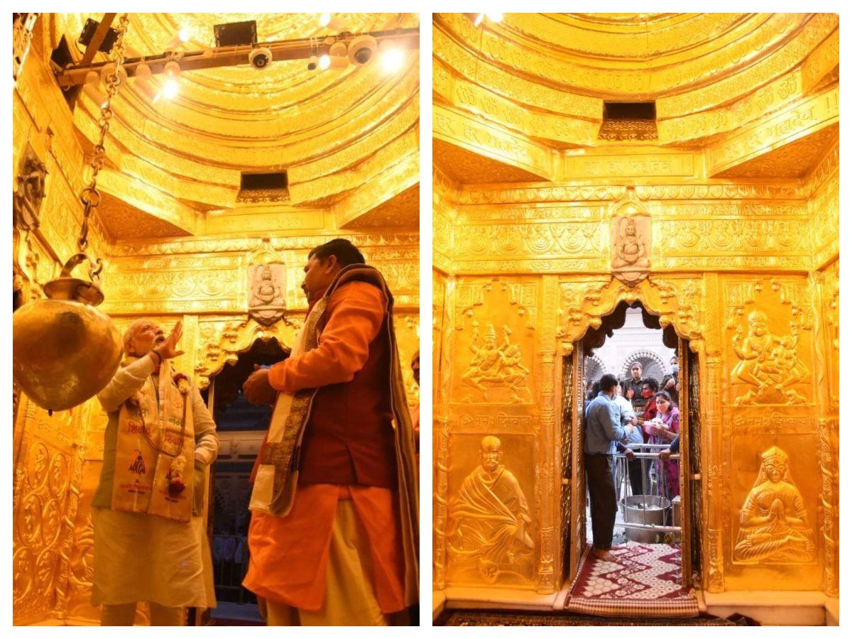 वाराणसी: व्यापारी ने काशी विश्ननाथ मंदिर को दिया इतना गोल्ड, गर्भगृह में लगा PM मोदी की मां के वजन के बराबर सोना