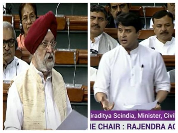 Hardeep Puri and Jyotiraditya Scindia
