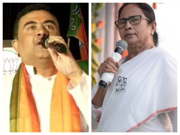 Mamata Banerjee and Suvendu Adhikari