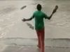 Woman scares crocodile with slippers Watch Funny Viral Video
