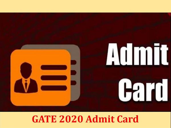 GATE 2020 admit card  