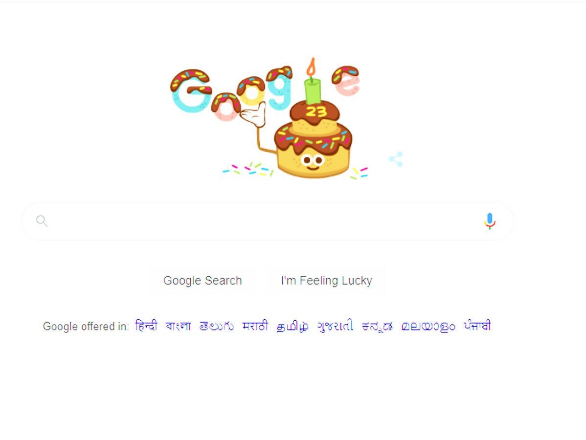 Google 23rd Birthday:: गूगल आज मना रहा है अपना 23वां जन्मदिन,बनाया खास डूडल, कैसा है 'बर्थडे केक