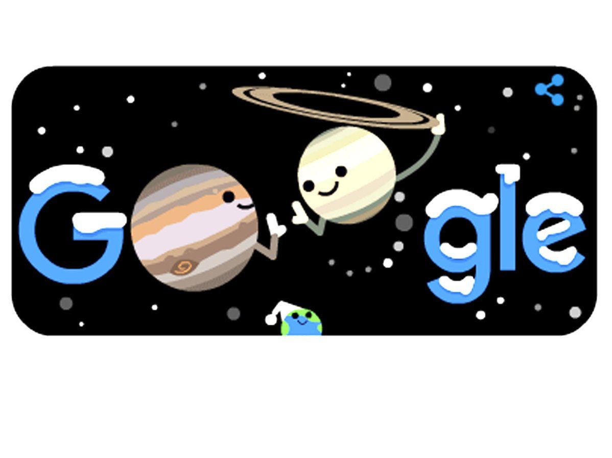 आज तमाम सालों बाद बेहद करीब होंगे 'गुरु' और 'शनि',अद्भुत खगोलीय घटना पर Google का खास Doodle