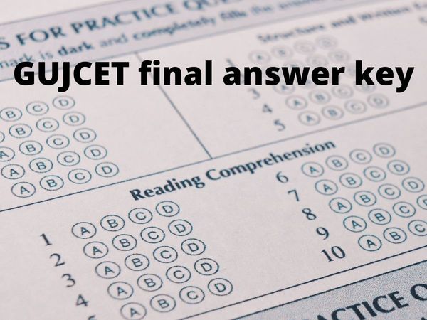 GUJCET final answer key 2022