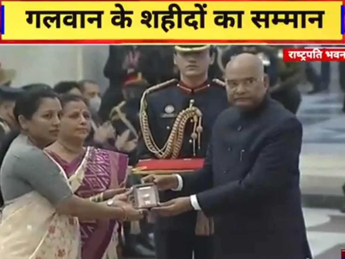 गलवान के शहीदों को सम्मान, कर्नल संतोष बाबू को मरणोपरांत महावीर चक्र, अन्य को वीर चक