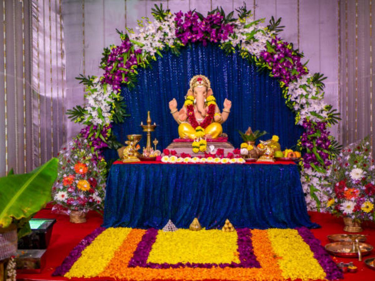 Ganesh Chaturthi Decoration Ideas At Home Ganesh Chaturthi Mandap 