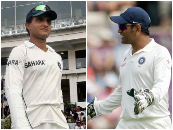 Sourav Ganguly and MS Dhoni