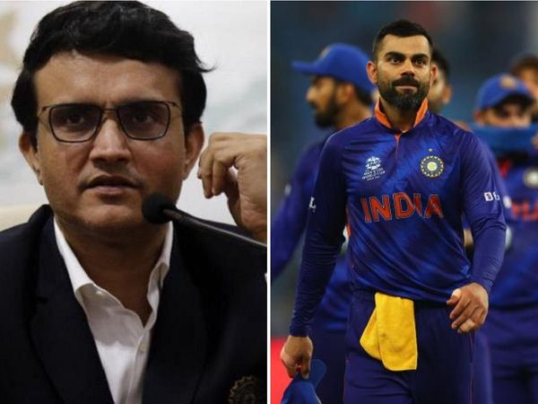 Sourav Ganguly and Virat Kohli