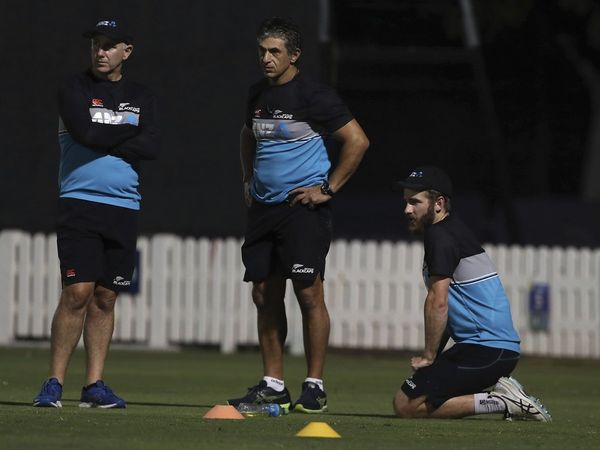 New Zealand coach Gary Stead with Captain Kane Williamson
