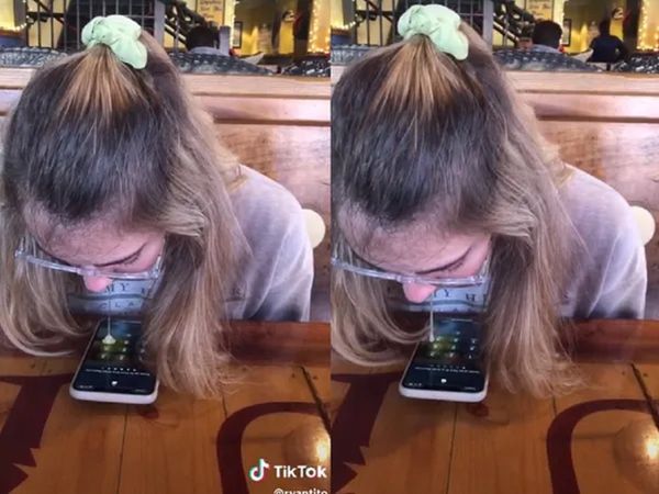 Girl opened the passcode of the phone in a unique way