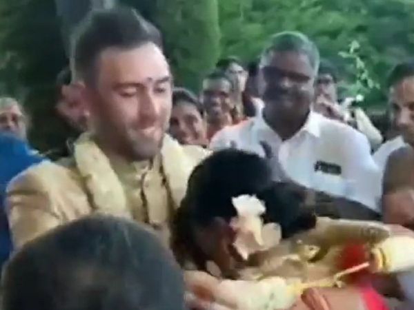 Glenn Maxwell and Vini Raman Indian wedding