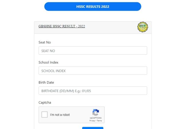 Goa Board HSSC, 12th Result 2022