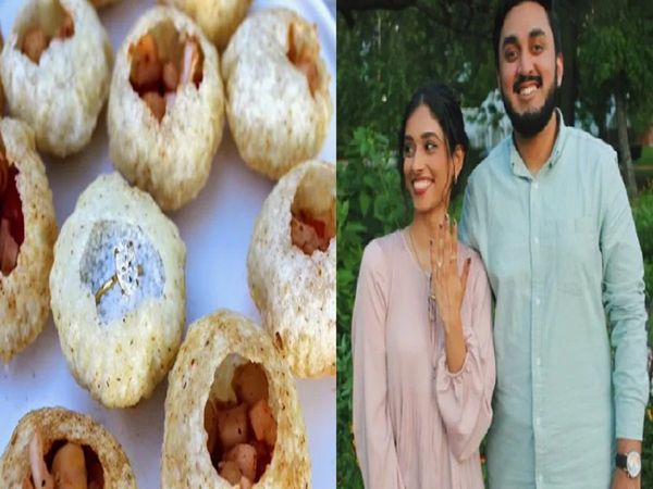 गोलगप्पे में डाली वेडिंग रिंग, गर्लफ्रेंड को किया प्रपोज