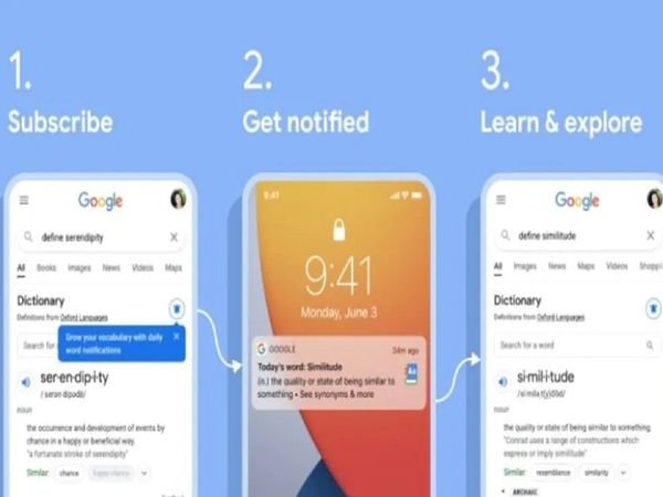Google Search introduced a new feature that will help users learn a new English word every day