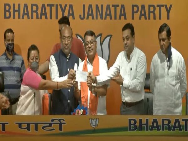 former Manipur Congress President Govindas Konthoujam joined Bharatiya Janata Party