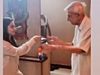 Grandfather granddaughter dance video