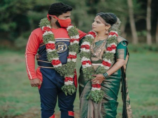 Groom Wear Unique Dress On Wedding Photo Goes Viral