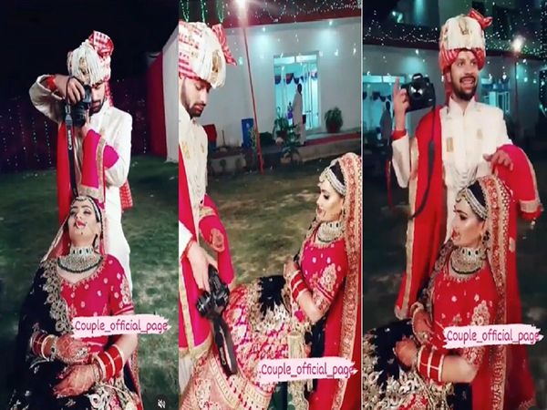 Groom did a photoshoot of bride at his wedding, video gone viral on social Media