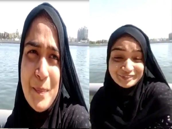 With A Smile On Face Before Suicide, A Women jumped into the Sabarmati river in Gujarat