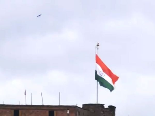 tiranga at Hari Parbat fort srinagar