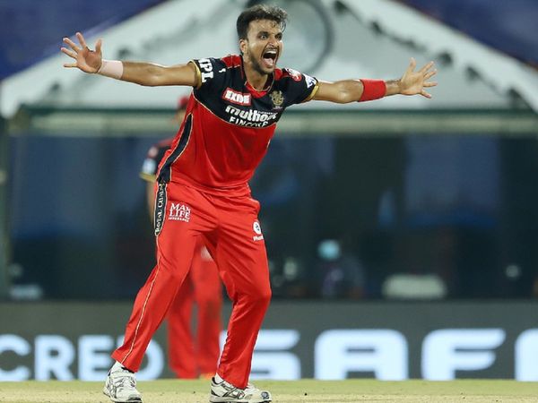Harshal Patel against Mumbai Indians in IPL 2021