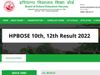 HPBOSE 10th, 12th Final Result 2022