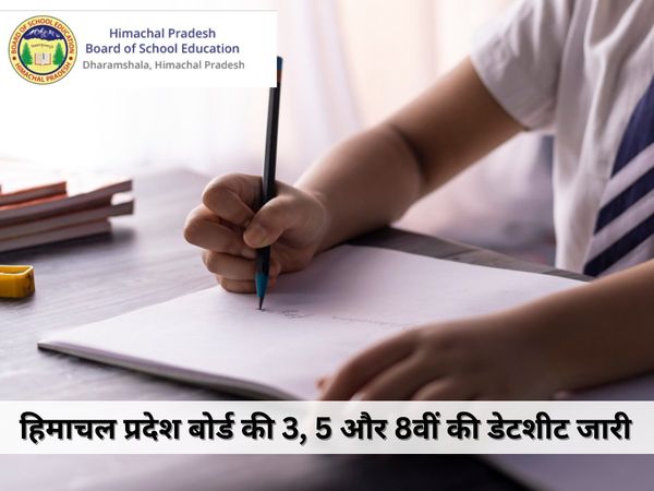 HPBOSE Date Sheet 2023 