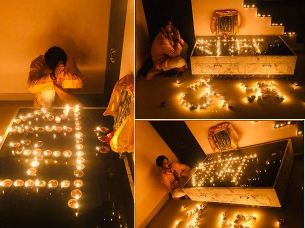 Vikram Mastal Ramayan Hanuman aka lighting 108 diyas To Ram Mandir Bhoomi Pujan Ayodhya