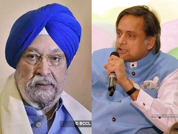 War on Corona vaccination policy, Hardeep Puri and Shashi Tharoor clashed on Twitter