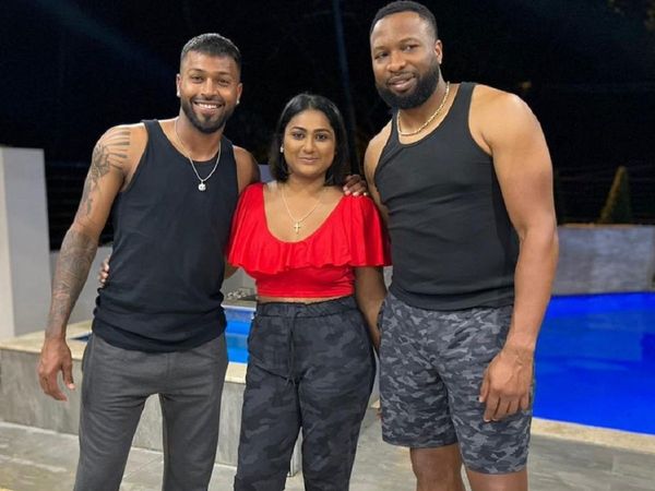 Hardik Pandya and Kieron Pollard
