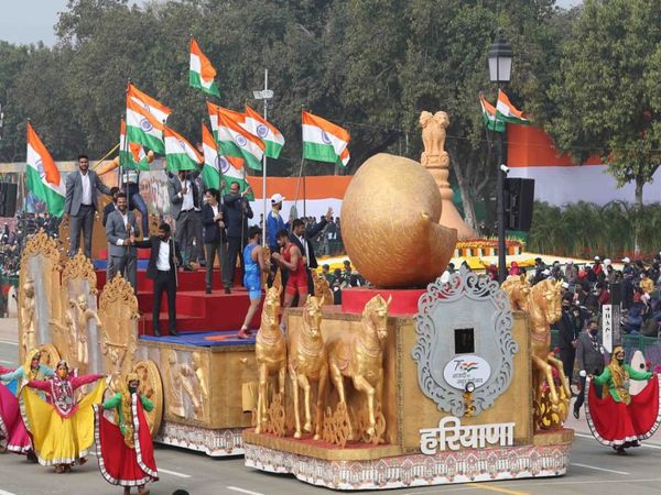 Republic Day 2022 : Tableaux of different states were seen on Rajpath, this was special in the tableau of Haryana