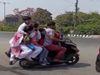 Heavy Driver Video Man Carry Many Child Together on Scooty Video Goes Viral