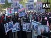 Congress MLA Kaneez Fatima & her supporters hold protests against the Udupi hijab row in Karnataka