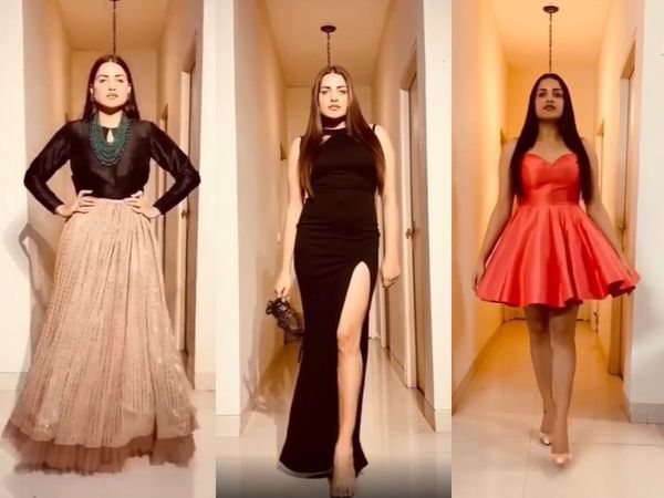 Himanshi Khurana fashion show video