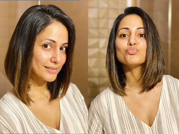 Hina Khan new Hair cut