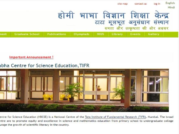 Homi Bhabha centre for science education recruitment