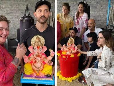 Hrithik Roshan, Sussanne Khan and family